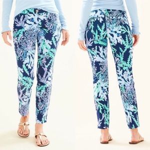 Lilly Pulitzer Swish And Sway Kelly Pants size 10